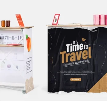 Fabric Pop Up Counter | Pandaprint Brussels